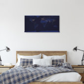 Aarde bij nacht canvas afdruk (Insitu (Slaapkamer))