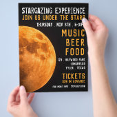 Aarde-bloedeem, Planetarium-evenement Adverteren Flyer (Hand)