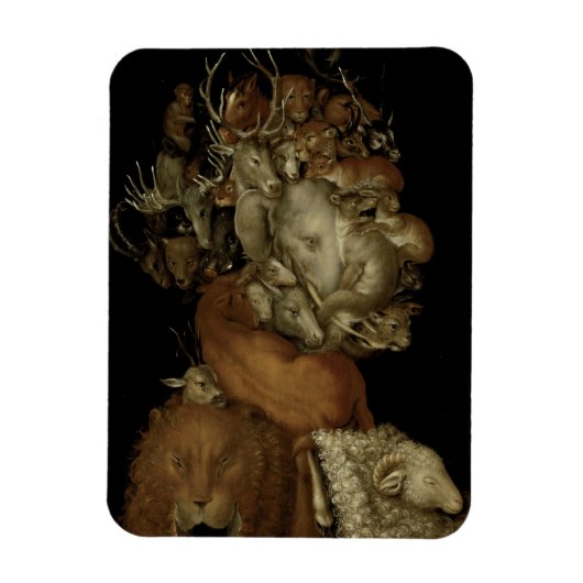 Aarde, c.1570 (olie op het paneel) magneet (Verticaal)