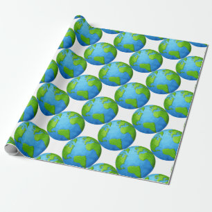 aarde cadeaupapier