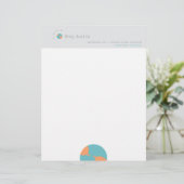 Aarde Chat Persoonlijk Briefhoofd (Staand voorkant)