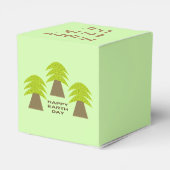 Aarde-dag bomen gepersonaliseerd bedankdoosjes (Achterkant)