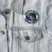 Aarde Dag Elke dag Aarde Aarde Grafisch Ronde Button 5,7 Cm (In situ)