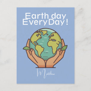 aarde dag elke dag, ga groen, Save Our Planet Briefkaart