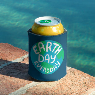 AARDE DAG ELKE DAG, met bedrukte planeet Blikjeskoeler