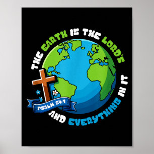 Aarde dag klimaatverandering bewustzijn milieubesc poster