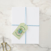 Aarde dag schattige planeet cadeaulabel (Met Touw)