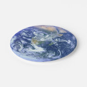Aarde: De blauwe marmer Papieren Bordje (Gekanteld)
