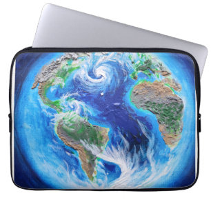 Aarde, de blauwe planeet laptop sleeve