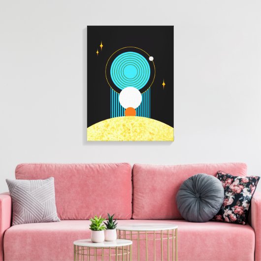 AARDE - De vier elementen Canvas Afdruk (Insitu (Woonkamer))