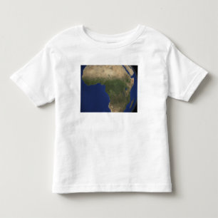 Aarde die landafdekking over Afrika toont Kinder Shirts