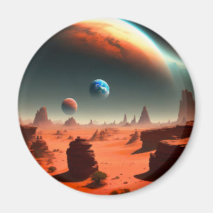 Aarde Dit is Mars Calling, Fridge Magnet Magneet