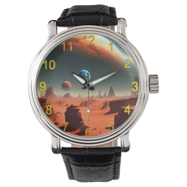 Aarde Dit is Mars Calling, Let op Horloge (Voorkant)