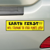 AARDE EERST BUMPERSTICKER (Op auto)