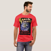 Aarde eerst! t-shirt (Voorkant volledig)