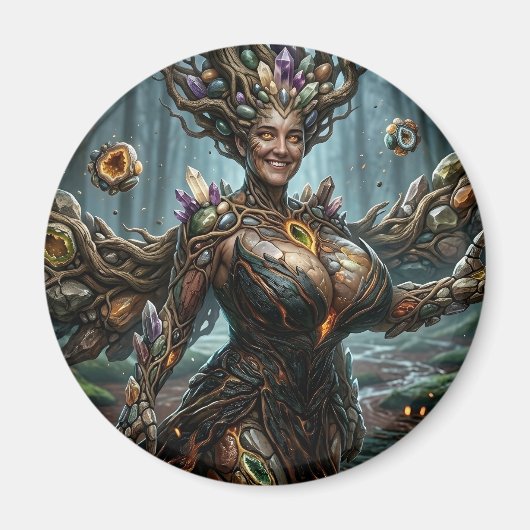 Aarde Elementaal Magneet (Voorkant)