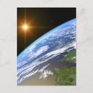 Aarde en een Bright Star 3 Briefkaart