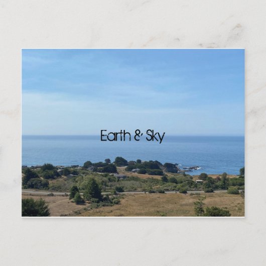 Aarde en hemel briefkaart (Voorkant)
