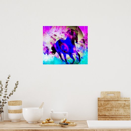 aarde en lucht poster (Keuken)