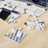 Aarde en maan van Space Shuttle Discovery Legpuzzel (Zijkant)