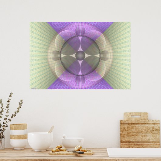 Aarde en Mars Cross Per Martineau Poster (Keuken)