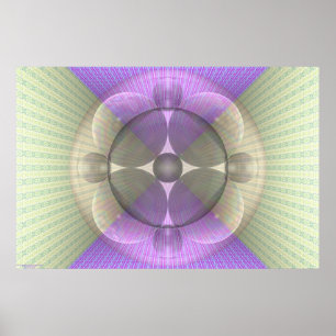 Aarde en Mars Cross Per Martineau Poster