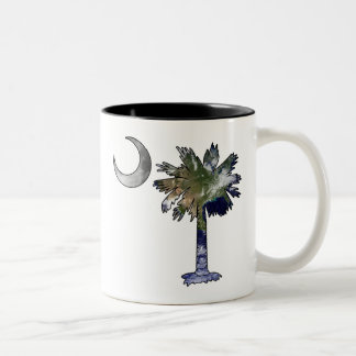Aarde en Moon Palmetto Tweekleurige Koffiemok