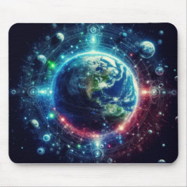 Aarde en planeten buitenruimte muismat