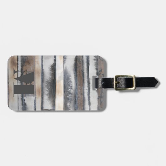 Aarde en rook I Bagagelabel (Voorkant horizontaal)