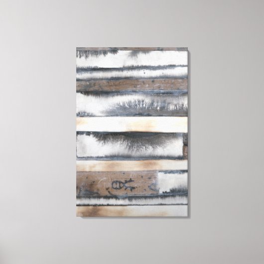 Aarde en rook I Canvas Afdruk (Voorkant)