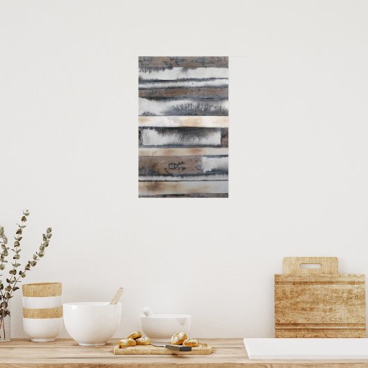 Aarde en rook I Poster (Keuken)