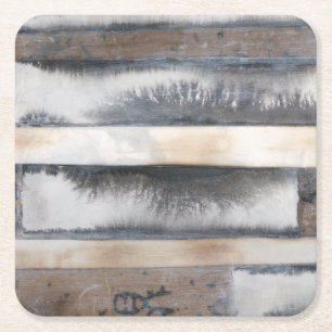 Aarde en rook I Vierkante Kartonnen Onderzetter