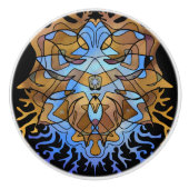 Aarde en Sky Mandala Keramische Knop (Voorkant)