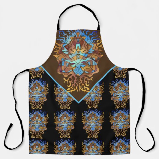 Aarde en Sky Mandala Schort (Voorkant)