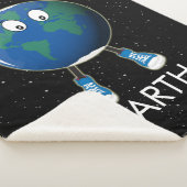 Aarde en sterren sherpa deken (3/4)