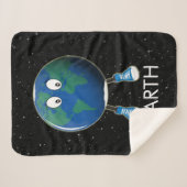 Aarde en sterren sherpa deken (Voorkant (horizontaal))