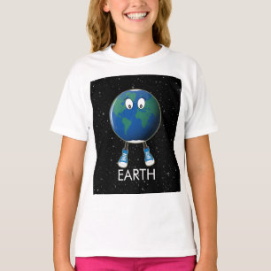 Aarde en sterren t-shirt