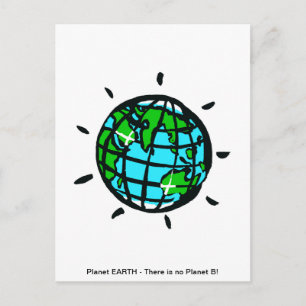 AARDE Er is geen Planeet B - Behoud - Ecologie Briefkaart