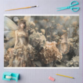 Aarde Fairy Portret, Hydrangea Tuin Tissuepapier (Craft)