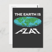 Aarde: Flat compracy Planet Science Theorist Briefkaart (Voorkant / Achterkant)