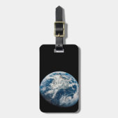 Aarde genomen van de Aollo 8 ruimtesonde. Bagagelabel (Voorkant verticaal)