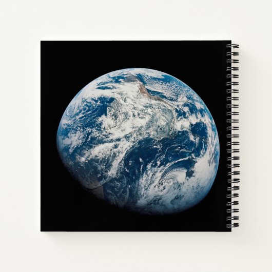 Aarde genomen van de Aollo 8 ruimtesonde. Notitieboek (Achterkant)