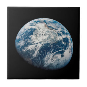 Aarde genomen van de Aollo 8 ruimtesonde. Tegeltje