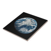 Aarde genomen van de Aollo 8 ruimtesonde. Tegeltje (Zijkant)