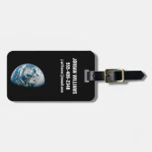 Aarde genomen van de Apollo 13 ruimtesonde. Bagagelabel (Voorkant horizontaal)