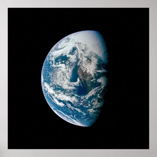 Aarde genomen van de Apollo 13 ruimtesonde. Poster (Voorkant)