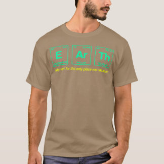 AARDE geschreven in elementen van het periodiek sy T-shirt
