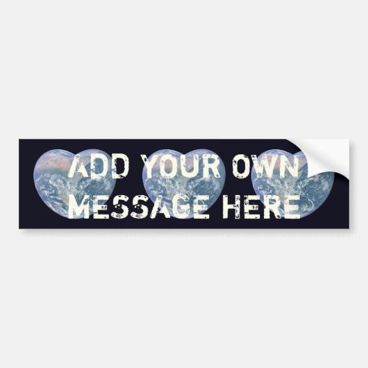 Aarde Hart Bumpersticker (Voorkant)