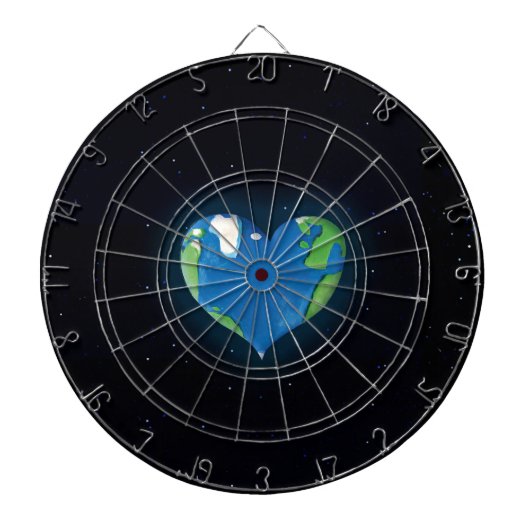aarde hart dartbord (Voorkant)