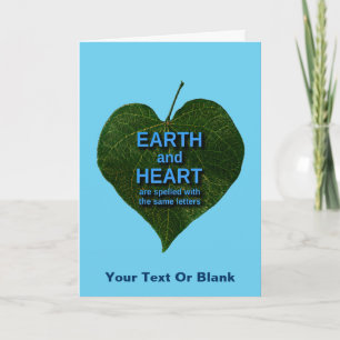 Aarde - Heart Anagram Feestdagen Kaart